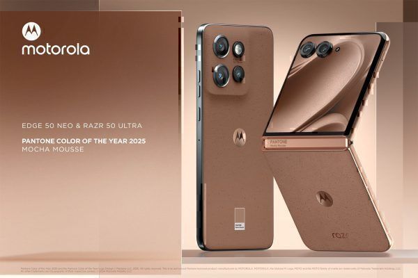 Motorola es la primera y única marca en crear smartphones en el elegante Color del Año 2025, PANTONE 17-1230 Mocha Mousse